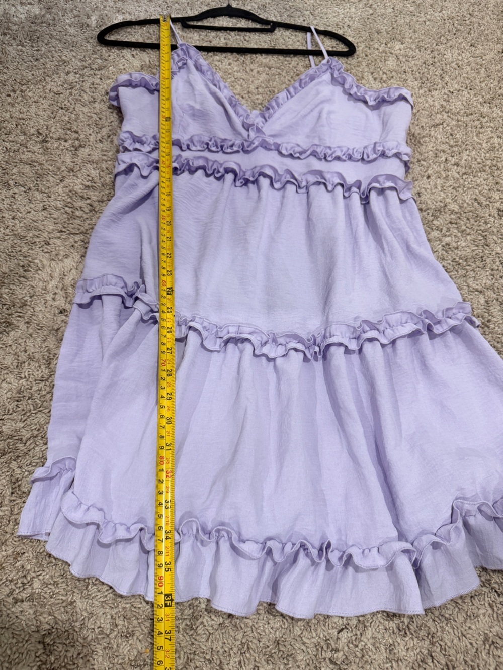 iris Lilac Ruffled Mini Dress - Picture 4 of 8